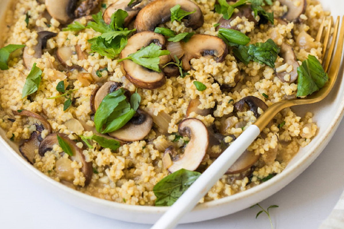 Mushroom & Herb Millet Risotto