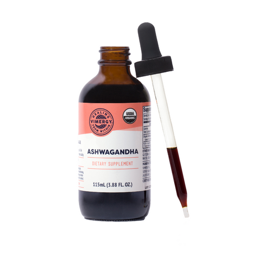 Βιολογική Ashwagandha, εκχύλισμα χωρίς αλκοόλ 10:1, 115 ml. της Vimergy®