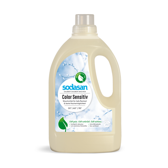Eco Υγρό απορρυπαντικό για χρωματιστά ρούχα, Sensitive 1,5 l.