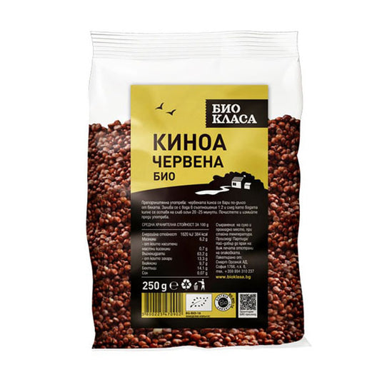 Βιολογική κινόα κόκκινη 250 g.