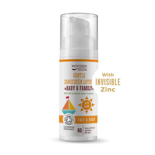 Αντηλιακό SPF 30, 50 ml. - αόρατος ψευδάργυρος * νέος τύπος